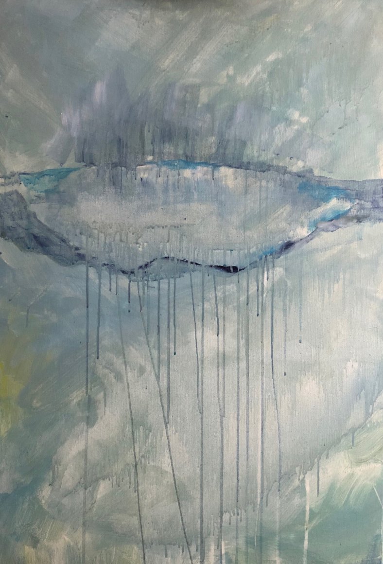 The Eye of the Storm 1, acrylic on canvas